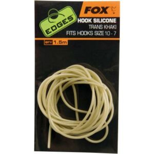 FOX Edges Hook Silicone Size 10-7 trans khaki x 1.5m