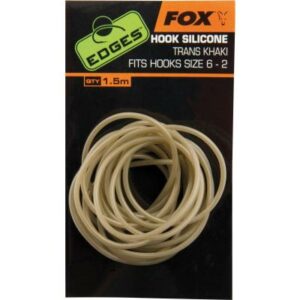 FOX Edges Hook Silicone Size 6+ trans khaki x 1.5m