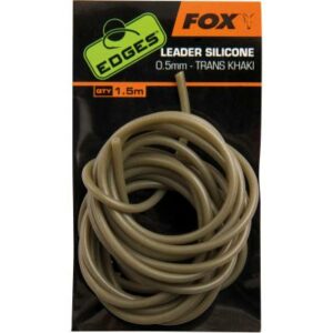 FOX Edges Leader Silicone 0.5mm trans khaki x 1.5m