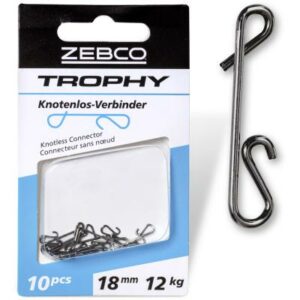 Zebco L: 16mm Trophy Knotenlos-Verbinder 8kg